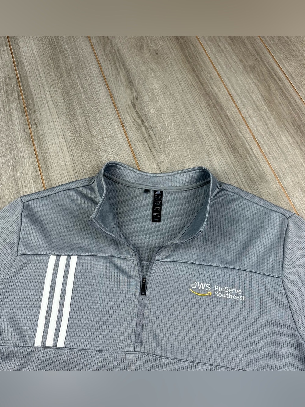 Amazon AWS 1/4 Zip Pullover Men’s XL Golf Gray